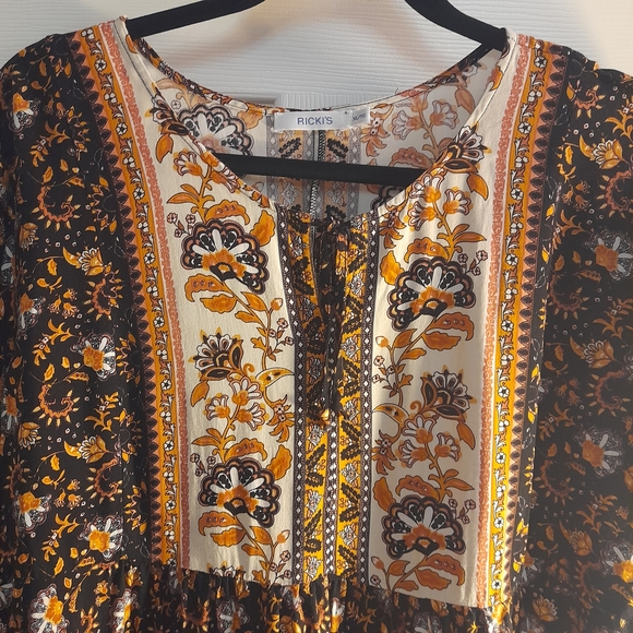 Ricki's Multicolor Floral Long Sleeve Blouse - Picture 5 of 7